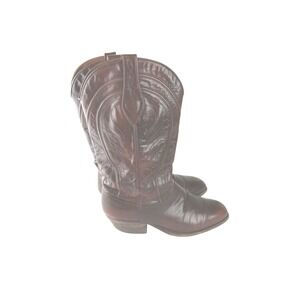 Dan Post Mens Western Cowboy Boots  Brown Leather Upper 6683 Size 9D